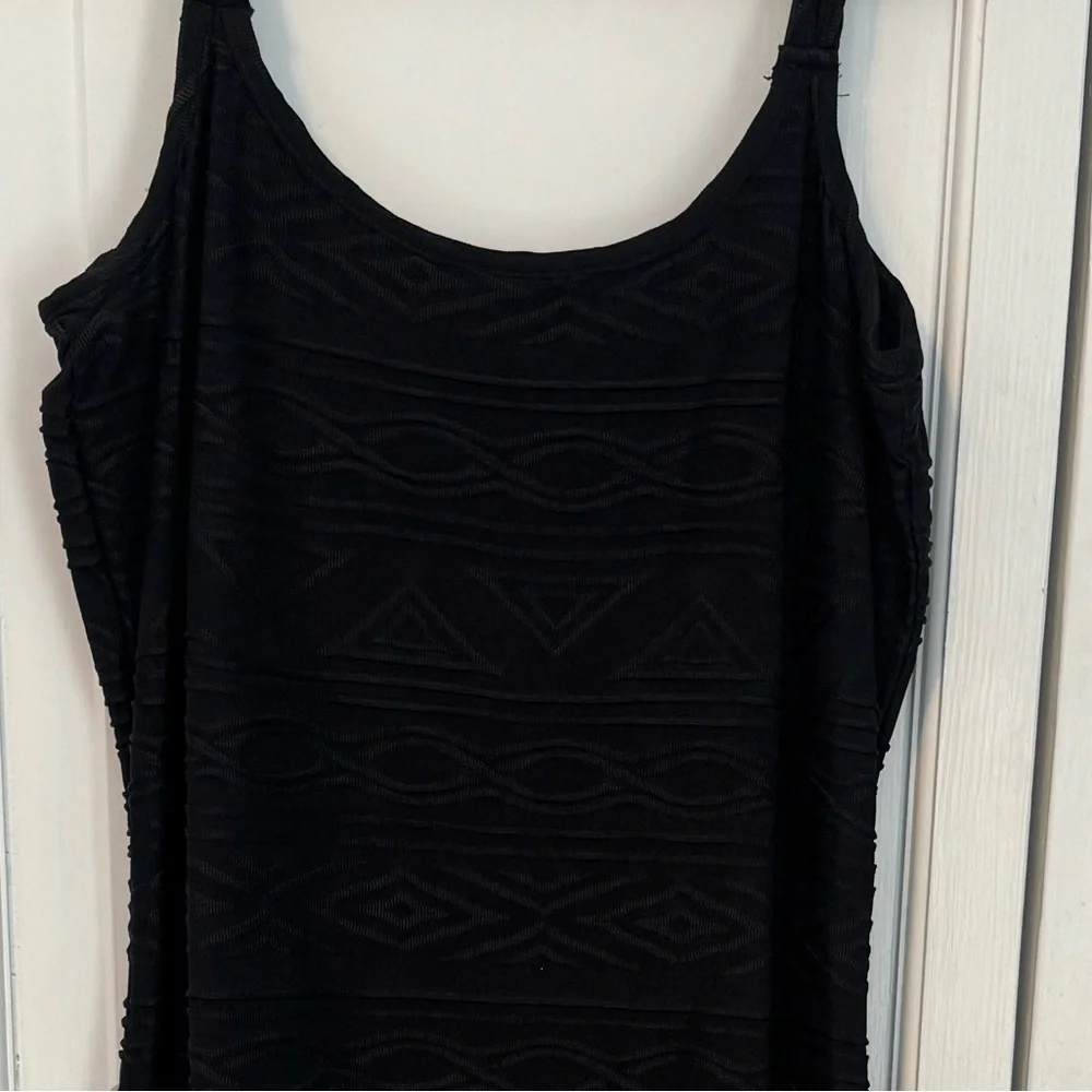 SHAPEFX Fitted Black Long ribbed‎ dress,Simple, Shaping & Stunning. Size 8 NEW - Picture 13 of 16